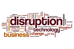 Disruption word cloud