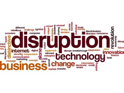 Disruption word cloud